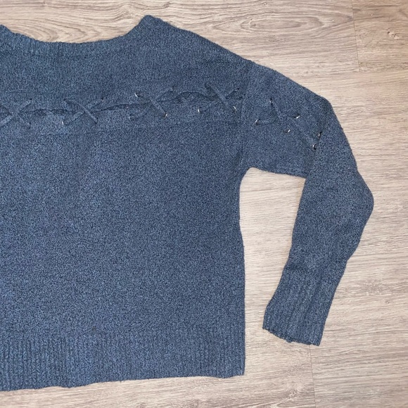 Dark blue GARAGE knit sweater - Picture 3 of 3